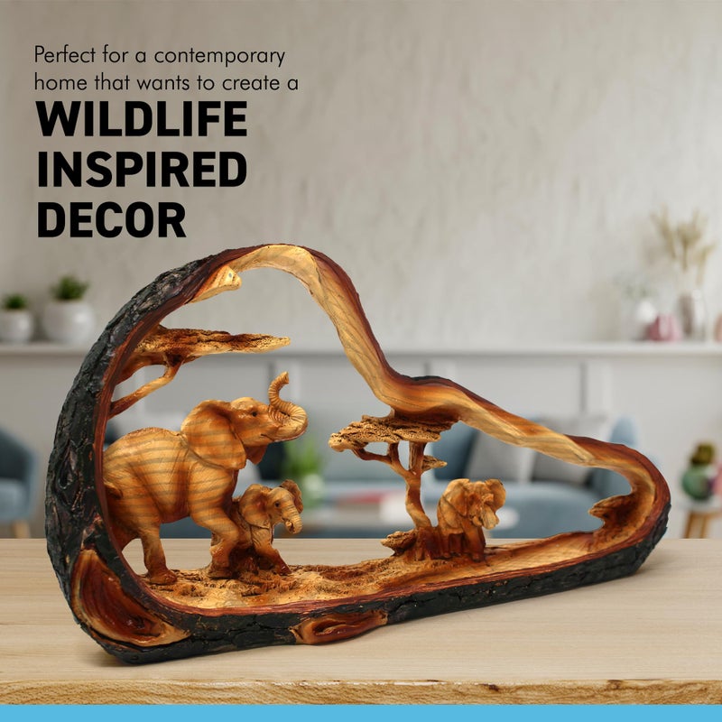 Thorness Free Standing Graceful Elephant and Family Decorative Ornament - Image 3